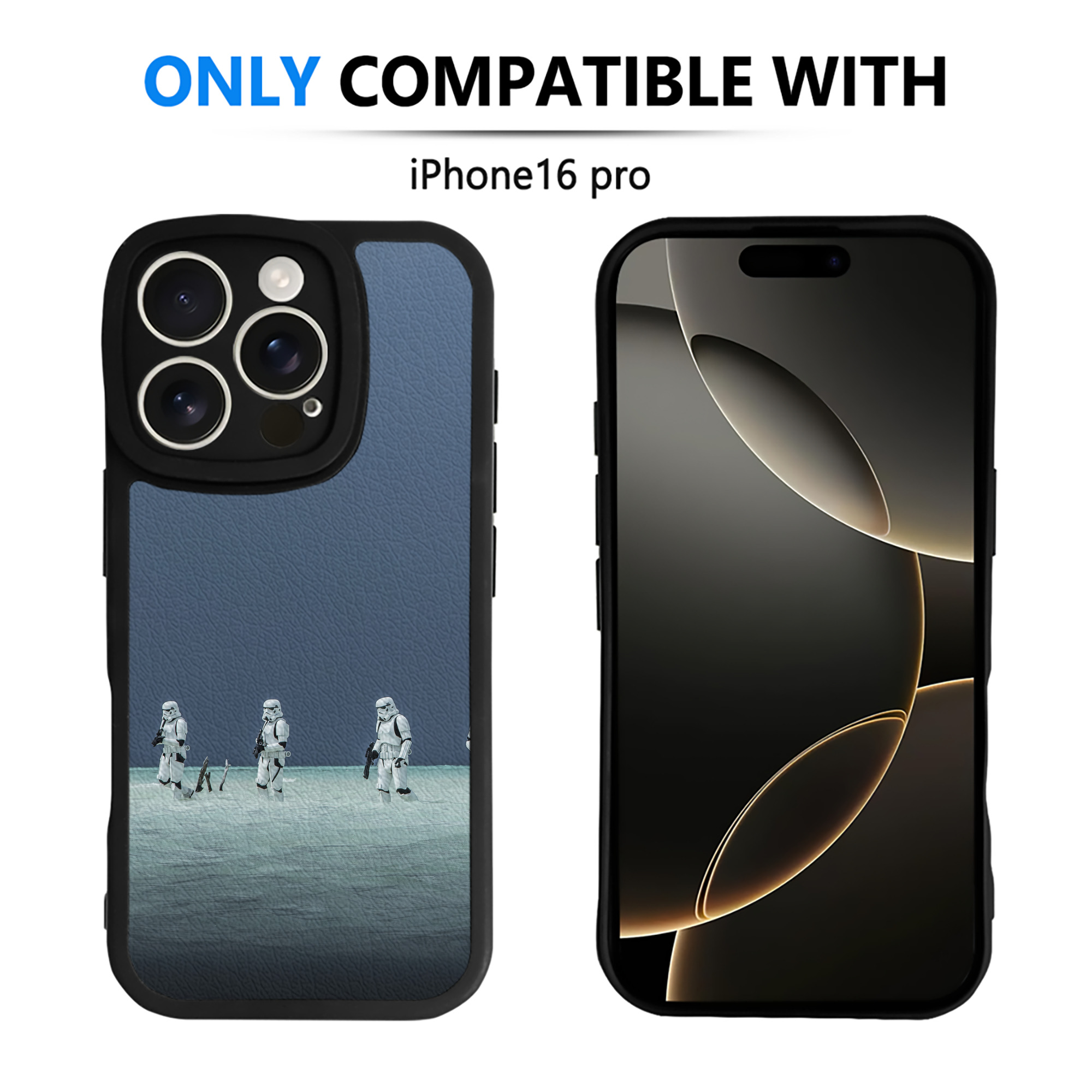 （画像用） スター・ウォーズ Star Wars 【iPhone 16シリーズ対応】シリコンスマホケース（レザー調） 材質：シリコン